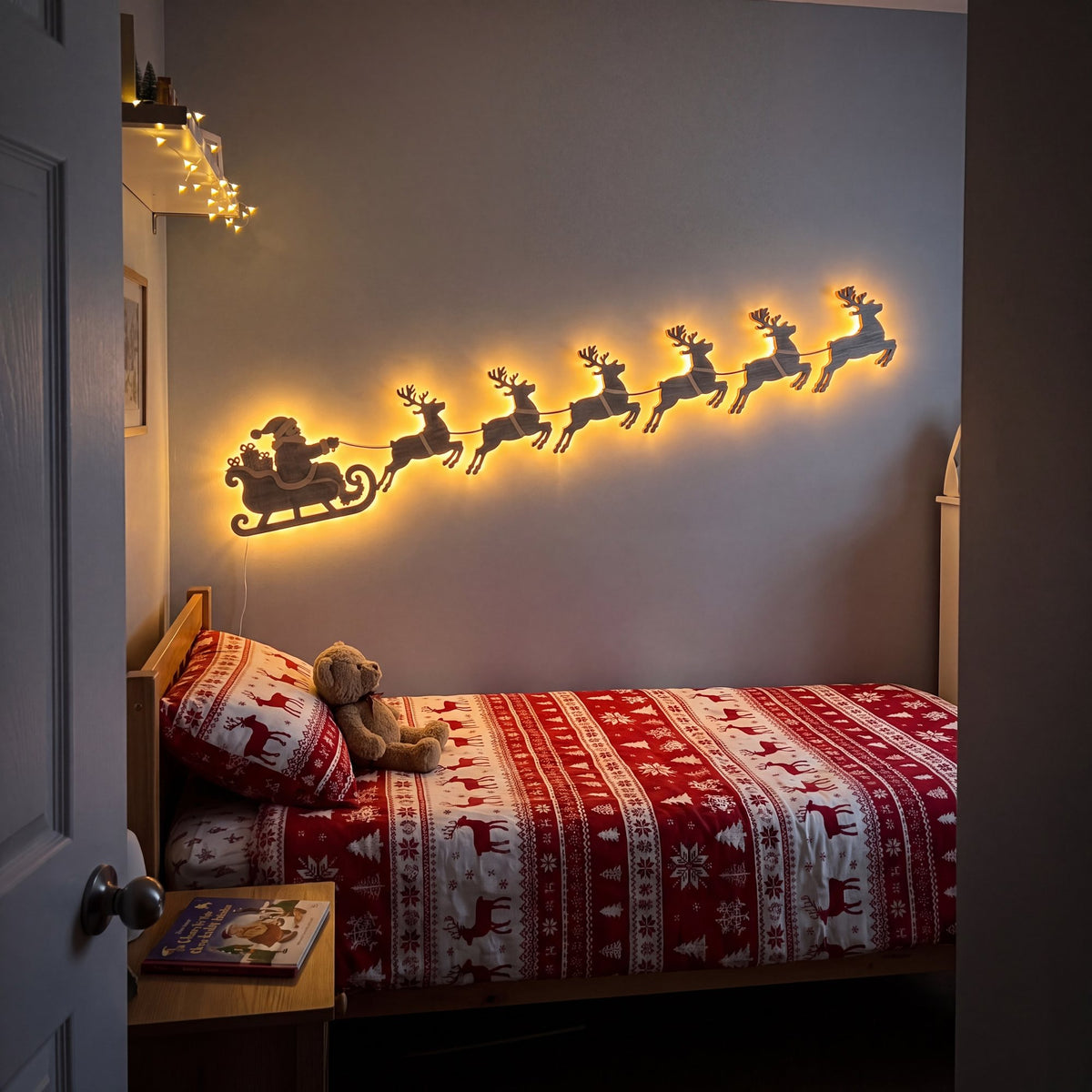 Northglow Santa's Sleigh Wall Lights
