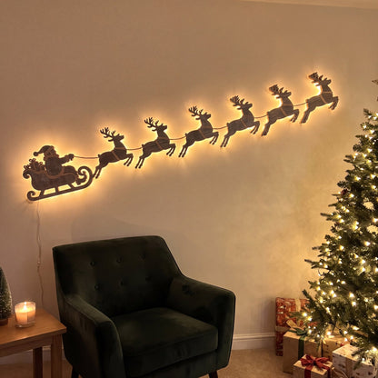 Northglow Santa's Sleigh Wall Lights