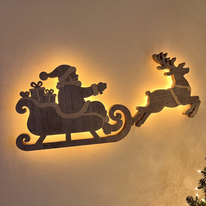 Northglow Santa's Sleigh Wall Lights