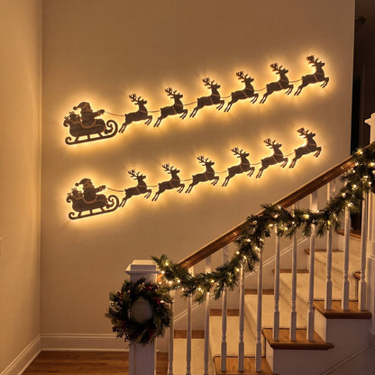 Northglow Santa's Sleigh Wall Lights