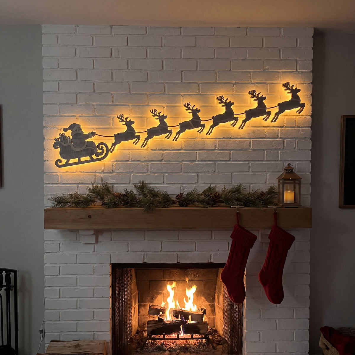 Northglow Santa's Sleigh Wall Lights